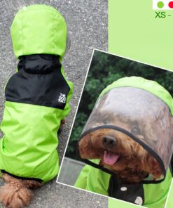 Pet Waterproof Detachable Rain Jacket