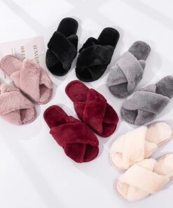 Women's Fashion Winter Plush Home Slippers