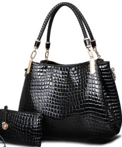 Crocodile Borse Handbag purse/wallet set
