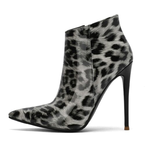 Sexy Leopord High Heel Ankle Boots
