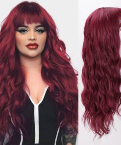 Water Wave Synthetic Wig with Bang