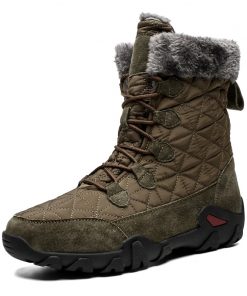 Men's Quilted Plush Winter Boots