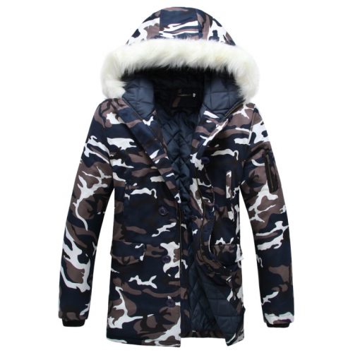 Warm Winter Jackets for Men with Camouflage Prints