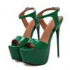 Women's Ankle Strap Erotic High Heels with Platform