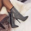 Women's Queen of the Night Rhinestones Ankle Boots