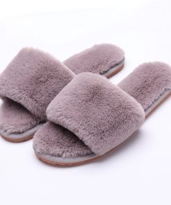 Soft Warm Faux Fur Home Slippers