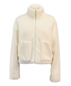 Zipped Berber Fleece Faux Fur Jacket